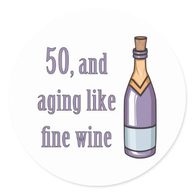 Funny Sticker Ideas on Funny 50th Birthday Gift Ideas Round Stickers
