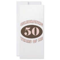 Funny 50th Birthday Gifts rack cards