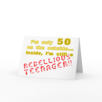 Funny 50th Birthday Present cards