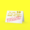Funny 50th Birthday Present cards