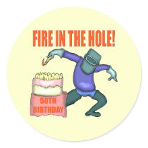 Funny 50th Birthday Sticker by 50th_birthday_gifts Funny 50th Birthday Sticker