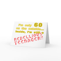 Funny 60th Birthday Present Greeting Cards