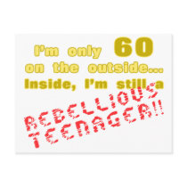 Funny 60th Birthday Present Postcards
