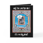 Funny 60th Birthday with Skeleton Riding a Horse Greeting Card