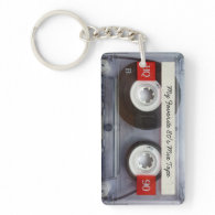 Funny 80's Cassette Tape, Personalized Acrylic Key Chains