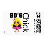 Funny 80s Chick Postage
