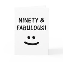Funny 90th Birthday Gifts Greeting Cards