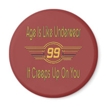 Funny 99th Birthday Gifts magnets
