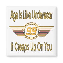 Funny 99th Birthday Gifts magnets