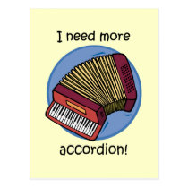 Funny accordion postcards