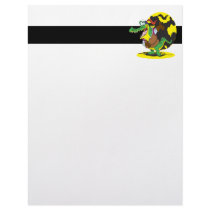 funny actor acting alligator cartoon character letterhead