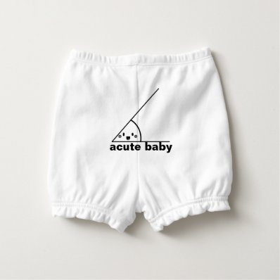 Funny acute angle geeky diaper cover