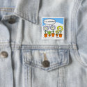 Funny Adoption Cartoon Gardening Button