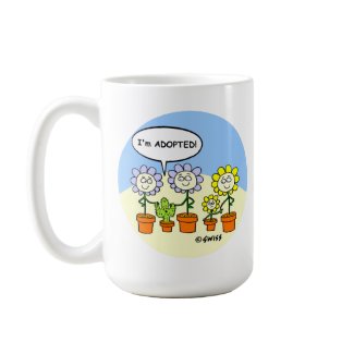Funny Adoption Cartoon Gift Mug mug