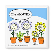 Funny Adoption Garden Fridge Magnet by FUNNY_FRIDGE_MAGNETS Funny Adoption Garden Fridge Magnet