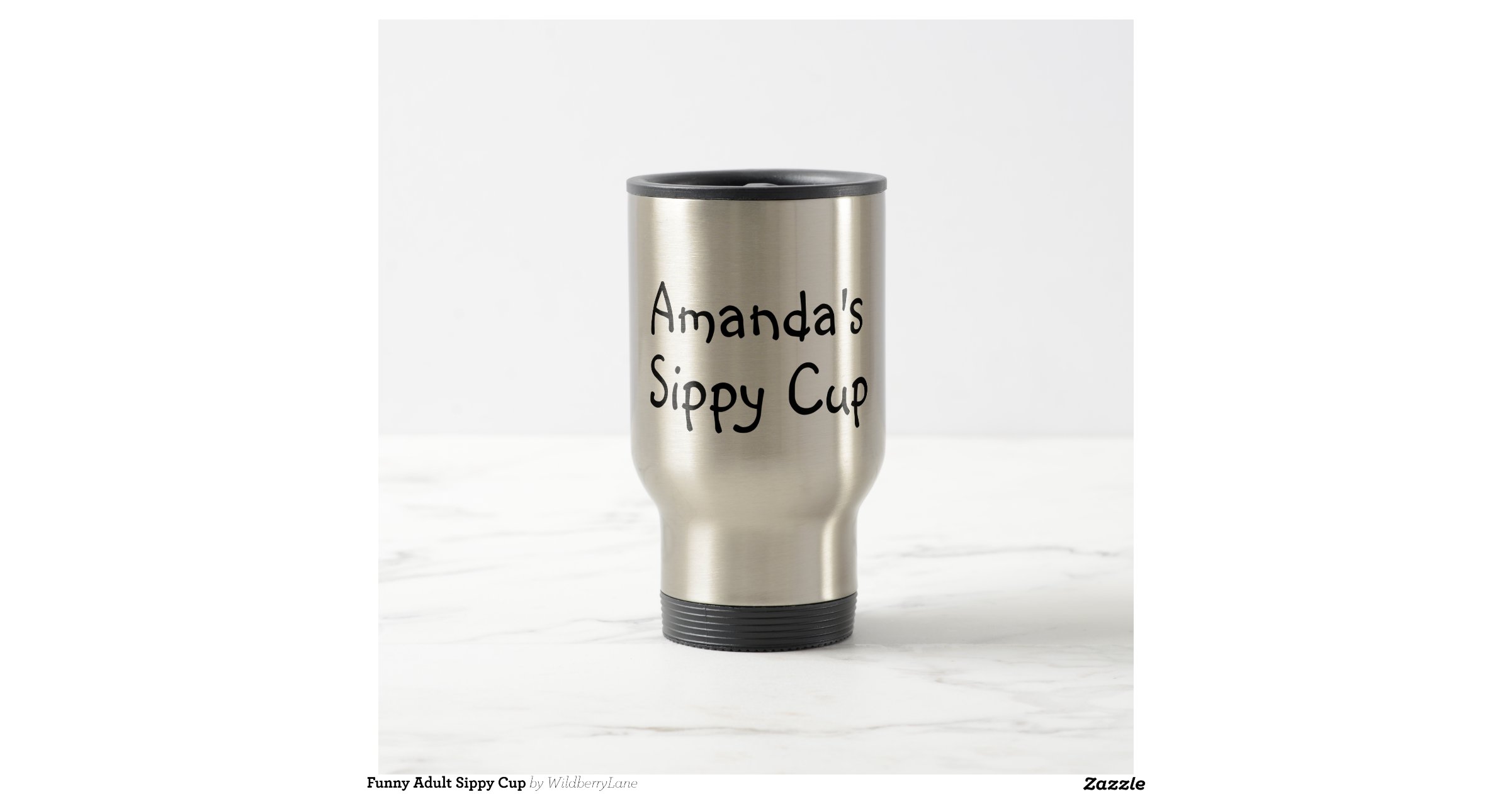 Funny Adult Sippy Cup 15 Oz Stainless Steel Travel Mug Zazzle
