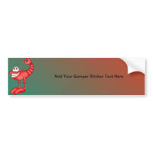 Funny Aerobatic Lobster Bumper Sticker