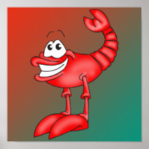 Funny Aerobatic Lobster Poster
