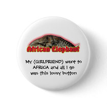 Funny africa humour wildlife safari buttons badges