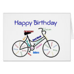 Funny Age Birthday Bike, Cycling, Sport, Hobby Greeting Cards