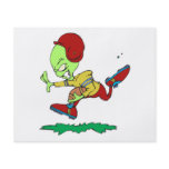 funny alien football player flyers