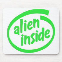 Funny alien mousemats