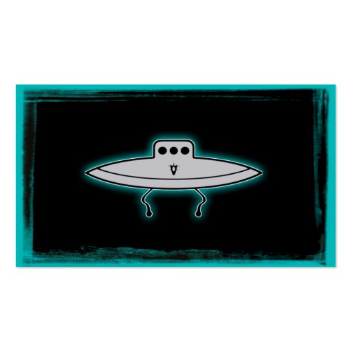 Funny Alien T-Shirt  Customizable Business Cards (back side)