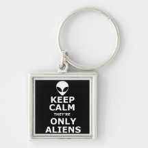 Funny aliens keychain