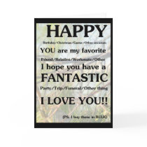 Funny all Occasions Card