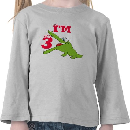 Funny Alligator 3rd Birthday T Shirt, Shirts