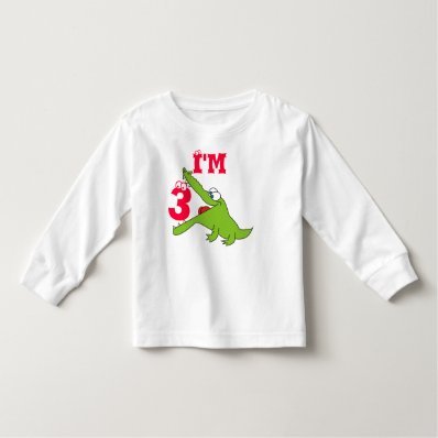 Funny Alligator 3rd Birthday T Shirt, Shirts