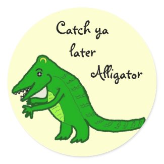 Funny Alligator sticker