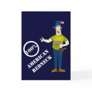 Funny American Redneck Card card