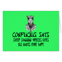 Funny and offensive Confucius saying Cards