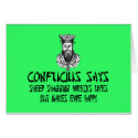 Funny and offensive Confucius saying cards