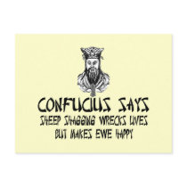 Funny and offensive Confucius saying postcards