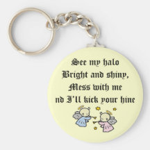 Funny Angels T-shirts Gifts Keychain