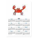 funny angry crabby red crab business card template