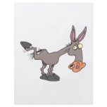 funny angry kicking donkey cartoon flyer