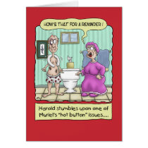 Funny Anniversary Cards: Seat Up cards