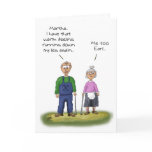 Funny Anniversary Cards: Sharing the bathroom