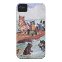 Funny Anthropomorphic Cats Vintage Wain Iphone 4 Covers