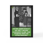 Funny anti Democrat Christmas Greeting Card