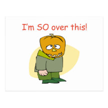 Funny Anti Halloween Postcard