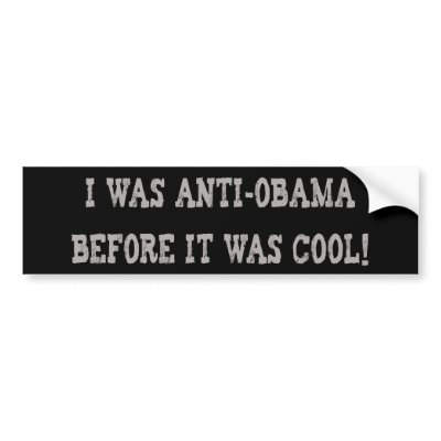 Funny Anti-Obama Bumper Sticker from Zazzle.com