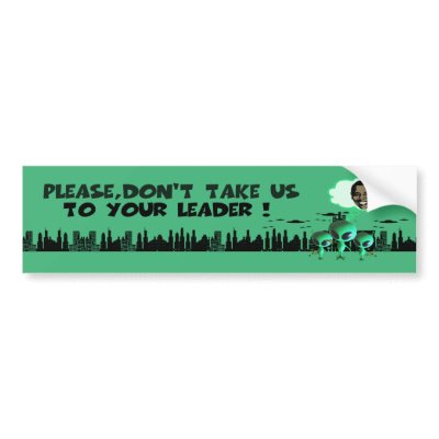 Funny anti Obama Bumper Sticker from Zazzle.com