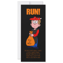 Funny Anti-Obama Halloween Bookmark Personalized Announcements