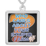 Funny ANTI Online Farming Necklace