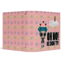 funny anti vday uninvited cupid emo girl 3 ring binders