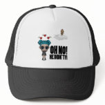 funny anti vday uninvited cupid emo girl hats